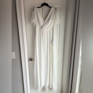 White Lulus Wedding Dress